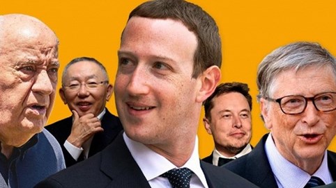 Tài sản của các tỷ phú thế giới năm 2018: 