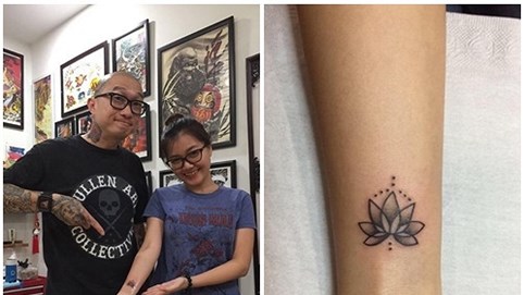 Thanh Ngọc bất ngờ khoe hình xăm đầu tiên trên cơ thể