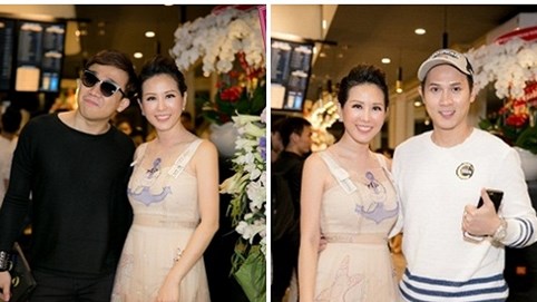 Trấn Thành - Nguyên Vũ cùng dàn sao tới chúc mừng Hoa hậu Thu Hoài