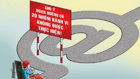 Từ 1-1-2019: Cấm 20 nhóm hành vi trên mạng