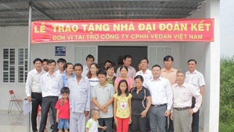 Vedan Việt Nam tặng 3 căn nhà Đại đoàn kết cho hộ nghèo ở Đồng Nai