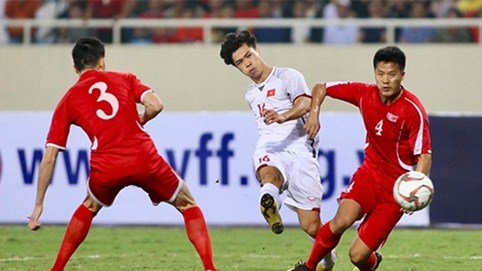Việt Nam hoà Triều Tiên trong trận đấu giao hữu