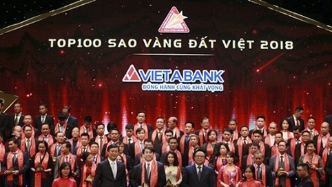 VietABank được vinh danh Top 100 Doanh nghiệp Sao Vàng đất Việt