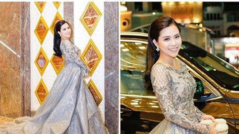 Vũ Ngọc Ánh gây mê với váy bồng, tóa xõa