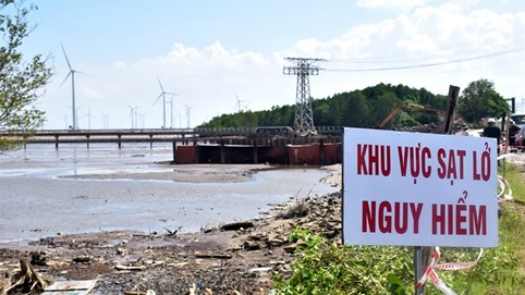 Cà Mau đầu tư 480 tỷ đồng xây kè chống sạt lở sông Gành Hào