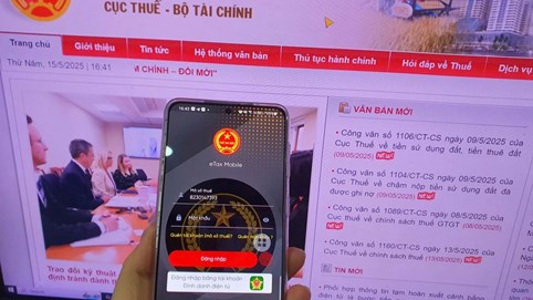 Từ 18h hôm nay, tạm dừng hoạt động các hệ thống thuế điện tử