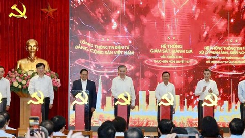 Ra mắt hệ thống 3 nền tảng số phục vụ giám sát triển khai Nghị quyết 57-NQ/TW