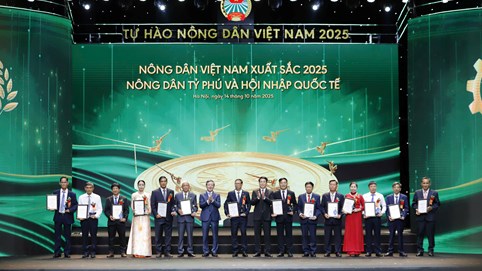 Vinh danh 63 nông dân xuất sắc và 32 nhà khoa học của nhà nông năm 2025