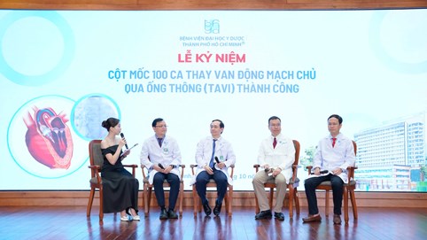 Bệnh viện Đại học Y Dược TP HCM tổ chức Lễ kỷ niệm 100 ca TAVI thành công trao nhịp sống mới cho người bệnh tim mạch