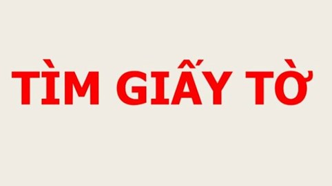 RƠI GIẤY TỜ