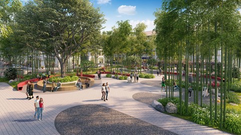 TP HCM: Khu đất Nhà khách Chính phủ cũ được chỉnh trang thành công viên cộng đồng