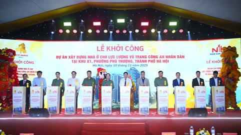 Khởi công Dự án nhà ở cho lực lượng vũ trang Công an nhân dân tại Hà Nội