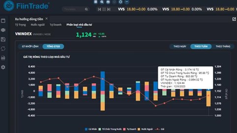 Chứng khoán cuối năm: Khối ngoại bán ròng mạnh, vốn nội làm chủ ‘cuộc chơi’