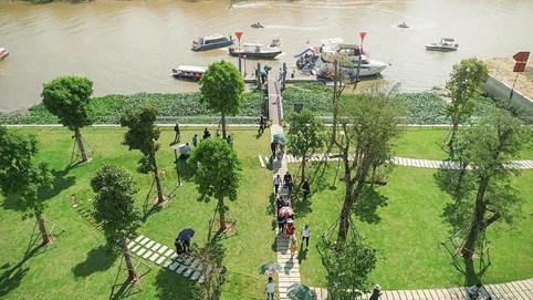 Mảng xanh đa tầng: Giá trị “độc bản” của đô thị sinh thái Aqua City