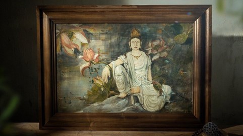 Chiêm ngưỡng tranh gốm độc bản mang tinh thần Phật giáo