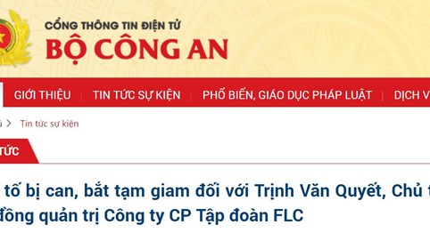 Khởi tố, bắt giam ông Trịnh Văn Quyết về tội thao túng thị trường chứng khoán