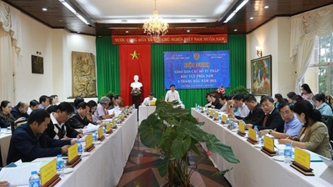 Hội nghị giao ban các Sở Tư pháp khu vực phía Nam 9 tháng đầu năm 2022