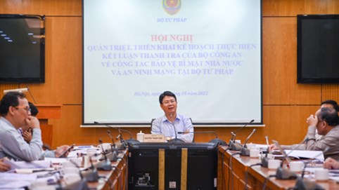 Quán triệt, triển khai kết luận thanh tra về bảo vệ bí mật nhà nước và an ninh mạng