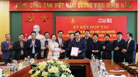Saigontel tài trợ tỉnh Thái Nguyên lập quy hoạch, chuyển đổi số