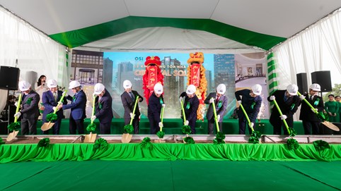 Khởi công tòa văn phòng hạng A được xây dựng theo tiêu chuẩn LEED Gold - Oriental Square, chưa khởi công khách đã giữ chỗ lấp đầy 60%