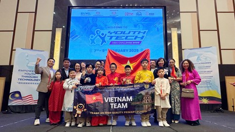 Trường tiểu học CLC Tràng An giành 2 giải xuất sắc cùng nhiều huy chương tại cuộc thi quốc tế về công nghệ