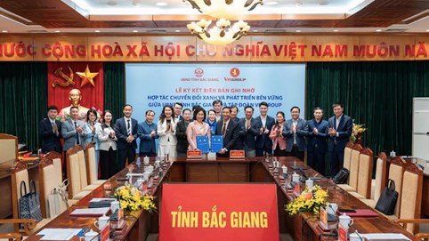 UBND tỉnh Bắc Giang và Vingroup ký kết hợp tác thúc đẩy chuyển đổi xanh, chuyển đổi số 