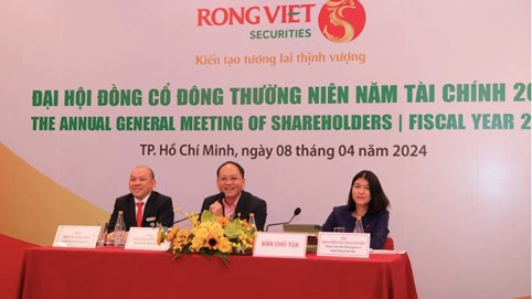Đại hội đồng cổ đông Chứng khoán Rồng Việt (VDS): Phát hành cổ phiếu nhằm tăng vốn điều lệ lên 3.240 tỷ đồng, trả cổ tức năm 2023 bằng cổ phiếu tỷ lệ 11,5%