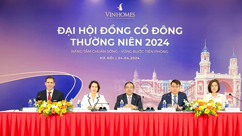 ĐHĐCĐ 2024 Vinhomes (VHM): Đặt mục tiêu lãi sau thuế 35.000 tỷ đồng, cân nhắc thời điểm phù hợp mở bán dự án tại Đông Anh và Đan Phượng
