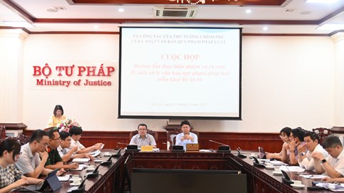 Rà soát văn bản quy phạm pháp luật để xây dựng khung pháp luật đồng bộ triển khai Đề án 06