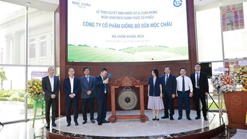 Mộc Châu Milk (MCM) chính thức lên sàn HOSE, giá tham chiếu 42.800 đồng/ cổ phiếu