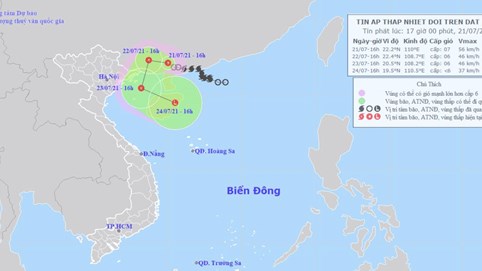 Bão số 3 Cempaka suy yếu thành áp thấp nhiệt đới, gây mưa cho Bắc Bộ và Bắc Trung Bộ