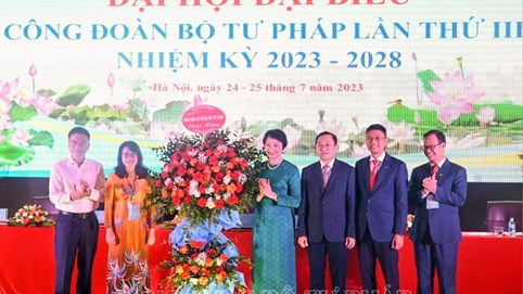 Công đoàn Bộ Tư pháp: Phấn đấu thực hiện thắng lợi phương hướng, nhiệm vụ trong nhiệm kỳ 2023-2028
