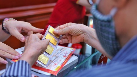 Giá vàng SJC đảo chiều giảm giá 600.000 đồng/lượng