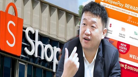 Doanh thu Shopee tăng yếu, cổ phiếu sụt mạnh khiến khối tài sản ròng của hai nhà tỷ phú sáng lập Sea "bốc hơi" gần 2 tỷ USD