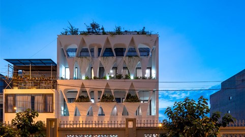 Căn nhà "kết nối yêu thương" sở hữu mặt tiền độc đáo, mọi thiết kế đều mang tính gắn kết các thành viên