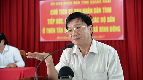 Kỷ luật cảnh cáo nguyên Chủ tịch tỉnh Quảng Ngãi 