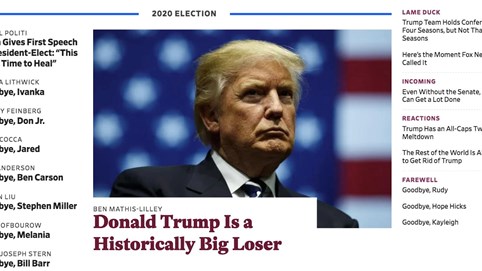 Tạp chí Mỹ dành nguyên trang nhất để 