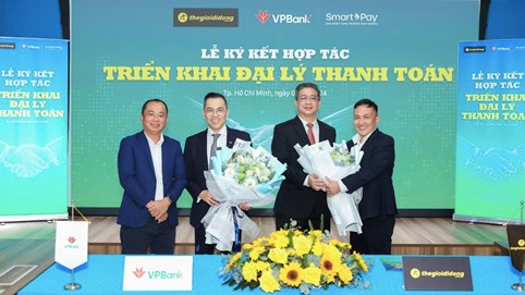 Hơn 3.000 điểm bán của Thế Giới Di Động trở thành đại lý thanh toán của VPBank