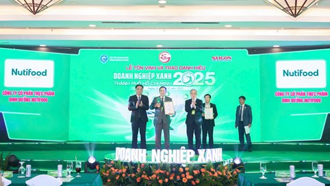 Nutifood được trao danh hiệu doanh nghiệp xanh TP HCM 2025