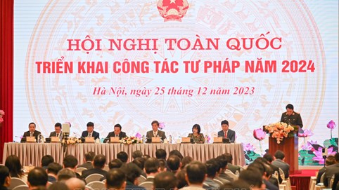 Hội nghị toàn quốc triển khai công tác Tư pháp năm 2024