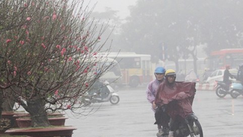 Thời tiết ngày 22/1: Bắc Bộ tiếp tục mưa rét, Nam Bộ trưa và chiều trời nắng 