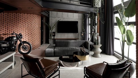 Căn penhouse tiền tỷ được thiết kế theo phong cách Rock 'n' Roll đầy chất ngông