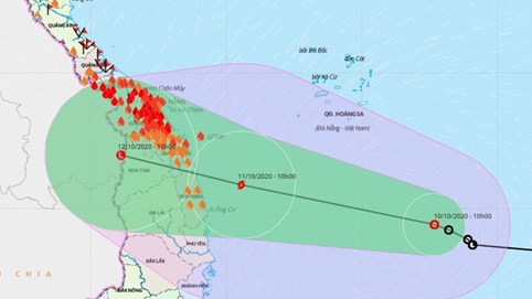 Bão có thể đổ bộ Quảng Nam - Phú Yên 2 ngày tới