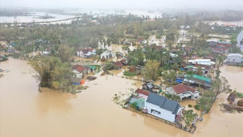 Biển Đông có bão số 12, mưa to trên diện rộng từ Quảng Trị đến Khánh Hòa