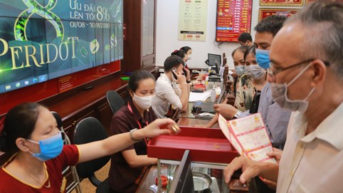 Giá vàng lại đảo chiều, tăng 5,2 triệu đồng/lượng trong 5 tiếng