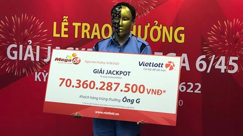 Khách hàng sinh năm 1994 trúng Jackpot hơn 70 tỷ đồng