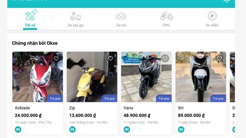 Sàn mua bán xe máy cũ kêu gọi vốn thành công 5,5 triệu USD
