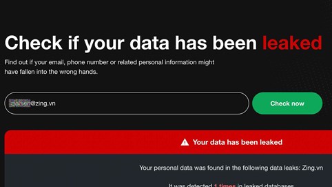 VNG xác nhận thông tin 164 triệu dữ liệu bị rò rỉ 
