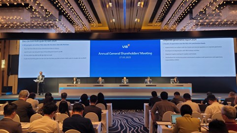 ĐHĐCĐ VIB: Thông qua kế hoạch chia cổ tức 21%, kế hoạch tăng trưởng tín dụng 22% và lợi nhuận 11.020 tỷ đồng trong năm 2025