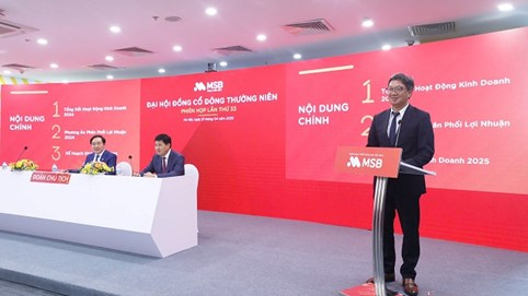 ĐHĐCĐ MSB chốt kế hoạch lãi 8.000 tỷ năm 2025, chia cổ tức 20% và đẩy mạnh M&A chiến lược
